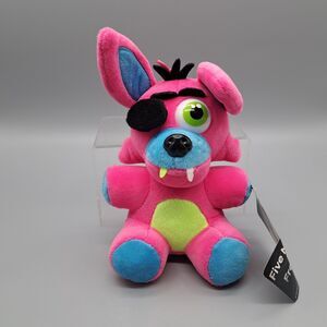 FNAF Five Nights At Freddy's Foxy Pink Blacklight Plush Stuffed Animal